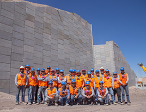 Geoquest Chile supplies close to 4000m2 of Reinforced Earth® walls for copper mine in Chile